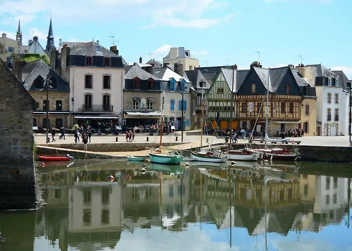 Hôtel accueillant les animaux: Très bel Appartement avec superbe vue sur le Port de Saint Goustan